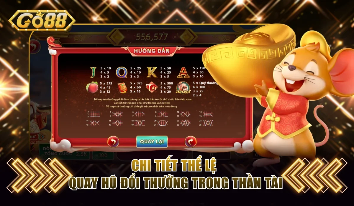 Chi tiết thể lệ quay hũ đổi thưởng trong Thần Tài