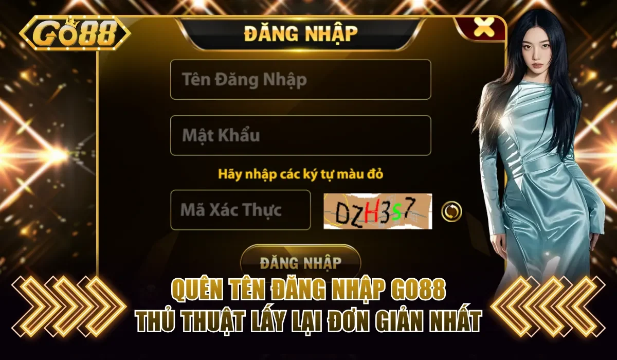 Quên tên đăng nhập Go88
