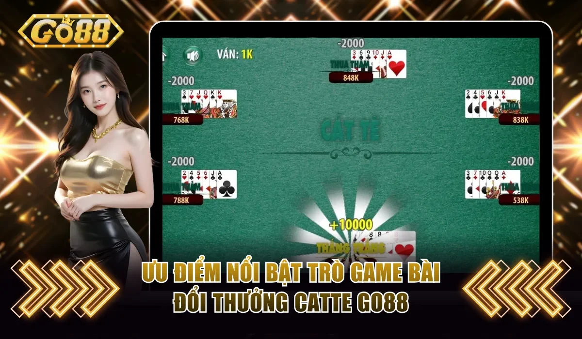 Ưu điểm nổi bật trò chơi Catte Go88