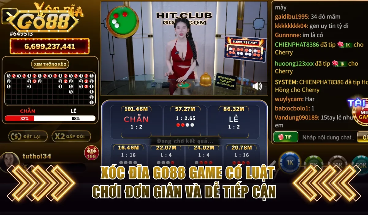 Xóc đĩa GO88 có cách chơi đơn giản và dễ tiếp cận 